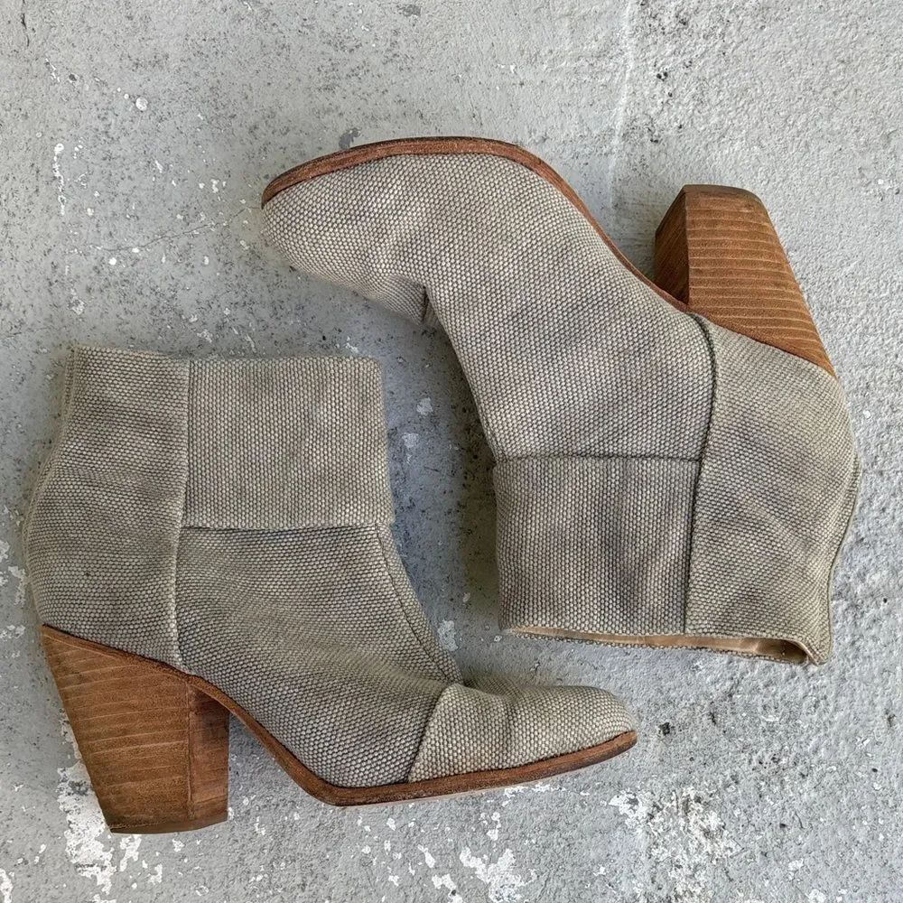Rag’n’Bone Newberry canvas ankle boots